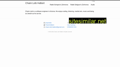 chaimleib.com alternative sites