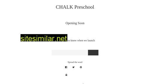 Chalkpreschoolonline similar sites