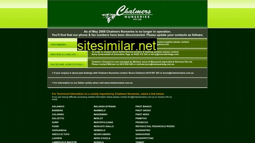 chalmersnurseries.com alternative sites