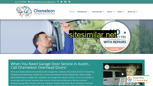 chameleonoverheaddoors.com alternative sites