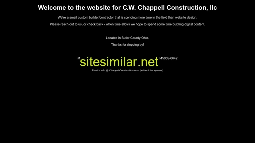 chappellconstruction.com alternative sites