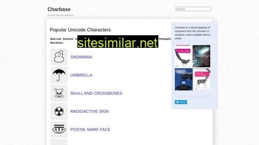 charbase.com alternative sites