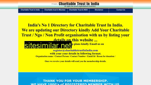 charitabletrustinindia.com alternative sites