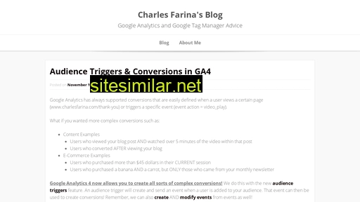 charlesfarina.com alternative sites