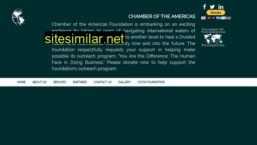 chamberoftheamericas.com alternative sites