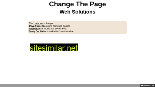 Changethepage similar sites