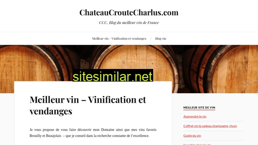chateaucroutecharlus.com alternative sites