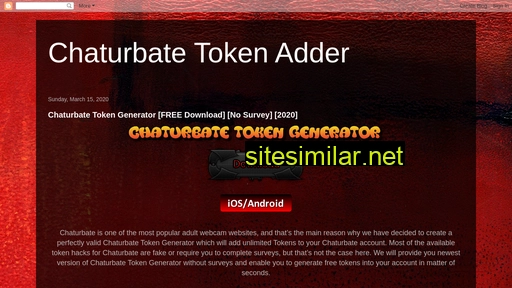 chaturbatetokensadder.blogspot.com alternative sites