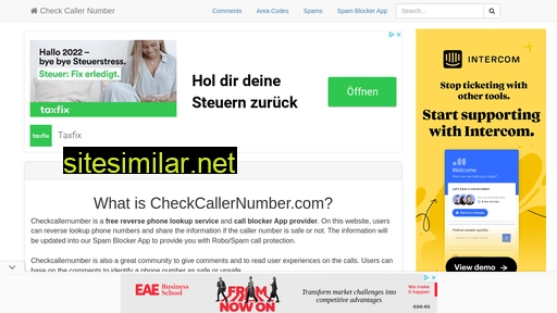 checkcallernumber.com alternative sites