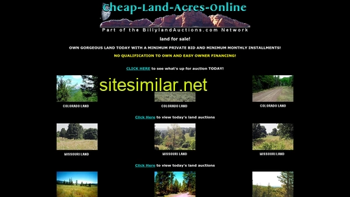 cheap-land-acres-online.com alternative sites