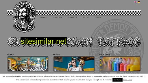 Checker-demon-tattoos similar sites