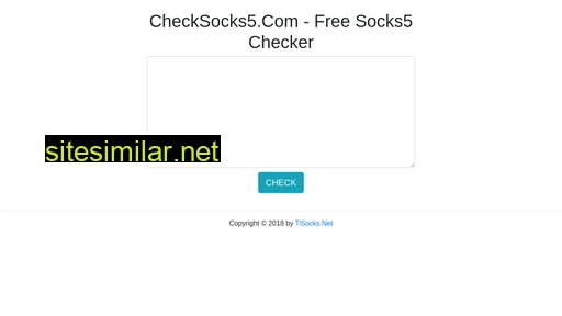 Checksocks5 similar sites