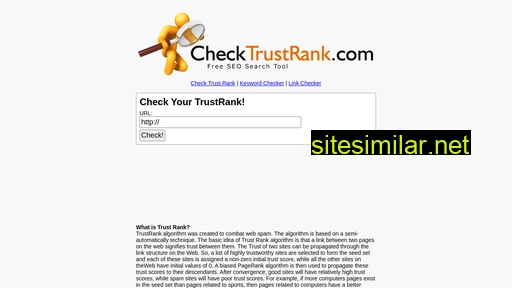 checktrustrank.com alternative sites