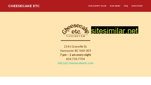 cheesecakeetc.com alternative sites