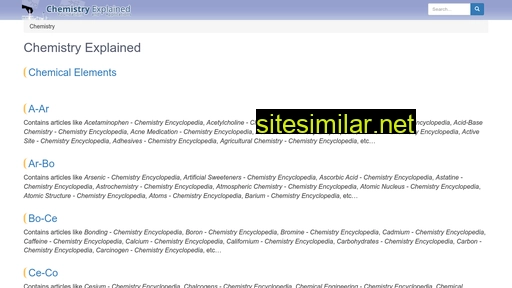 chemistryexplained.com alternative sites