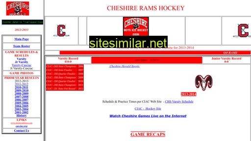 cheshirehockey.com alternative sites