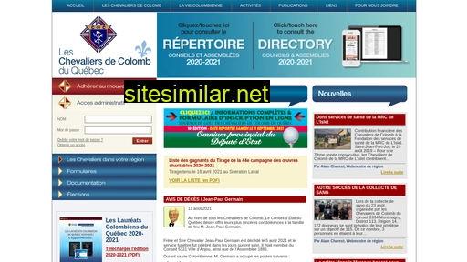 chevaliersdecolomb.com alternative sites