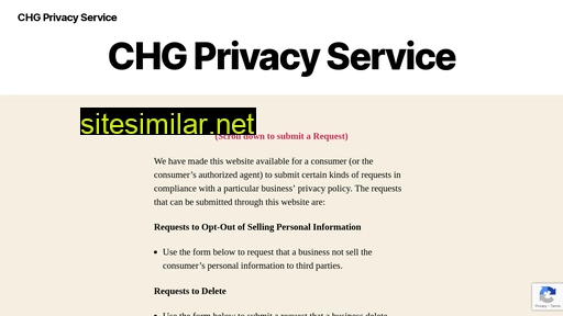 Chgprivacy similar sites