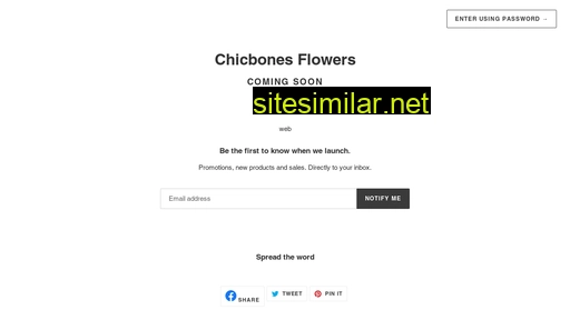 Chicbonesflower similar sites