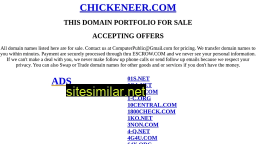 chickeneer.com alternative sites