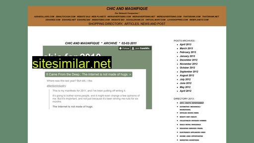 chicandmagnifique.com alternative sites