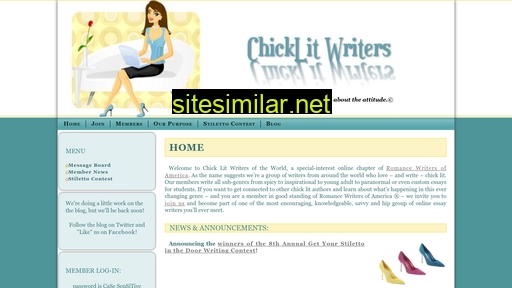 chicklitwriters.com alternative sites