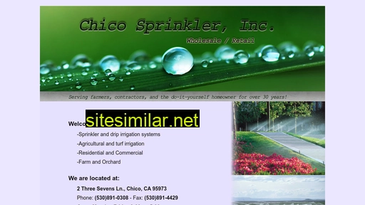 chicosprinkler.com alternative sites