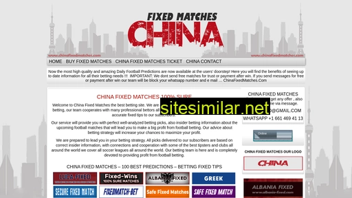 Chinafixedmatches similar sites