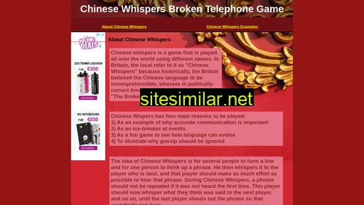 chinese-whispers.com alternative sites
