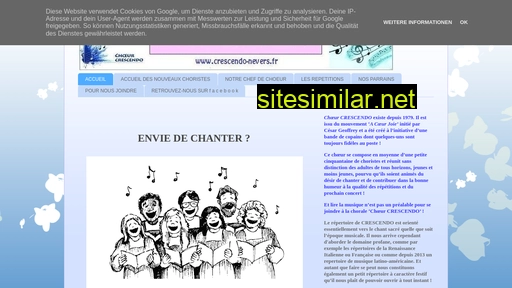 choeur-crescendo.blogspot.com alternative sites