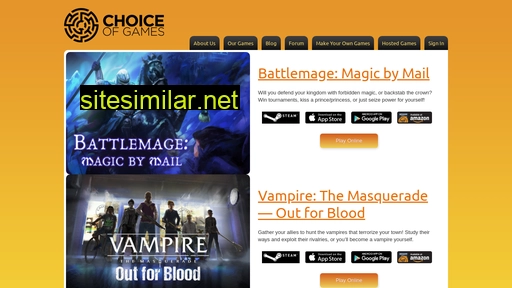 choiceofgames.com alternative sites