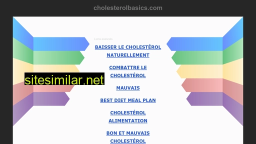 cholesterolbasics.com alternative sites