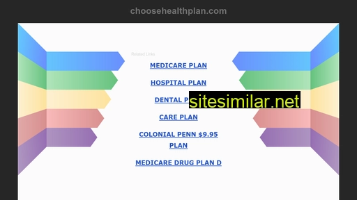 Choosehealthplan similar sites