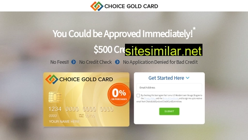choicegoldcard.com alternative sites