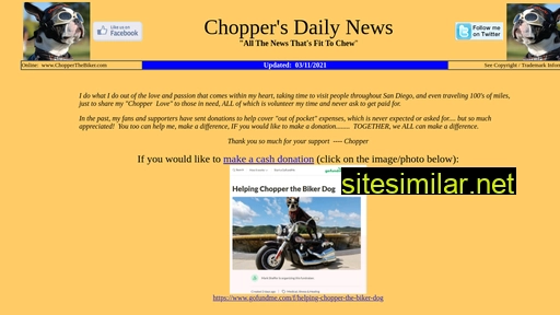 chopperthebikerdog.com alternative sites