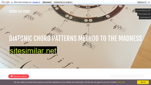 chordpatterns.com alternative sites