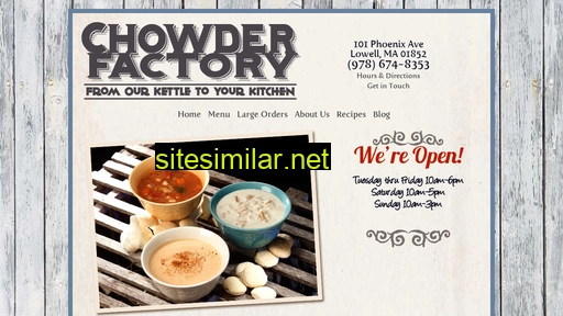 chowderfactory.com alternative sites