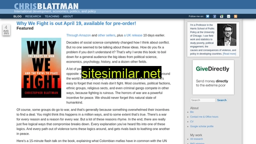 chrisblattman.com alternative sites