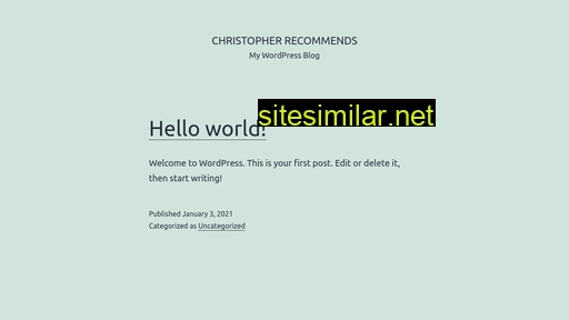 chrisbriddon-recommends.com alternative sites