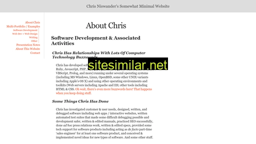 chrisniswander.com alternative sites