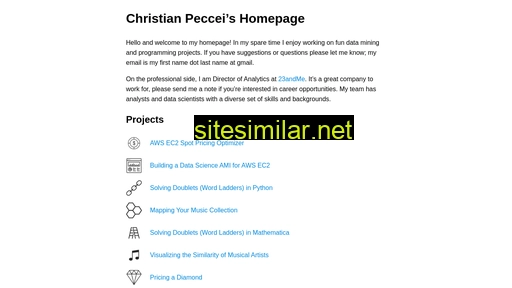 christianpeccei.com alternative sites