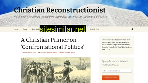Christianreconstructionist similar sites