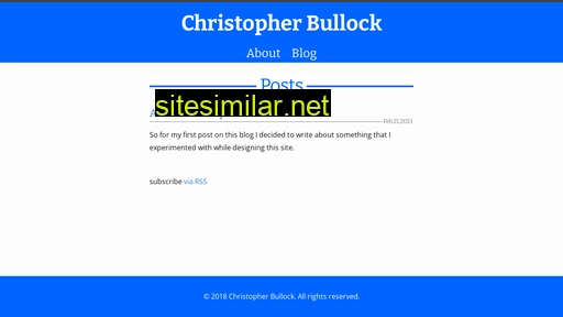 Christopherbullock similar sites