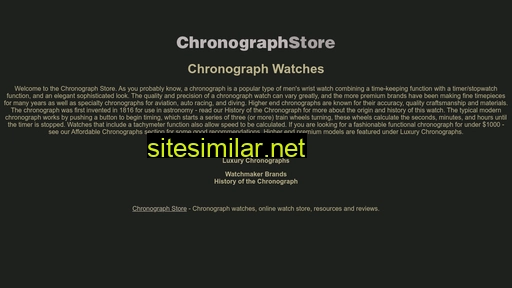 Chronographstore similar sites