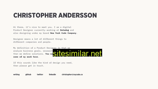 christopherandersson.com alternative sites