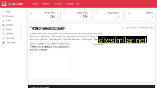 chromecard.co.uk.statscrop.com alternative sites