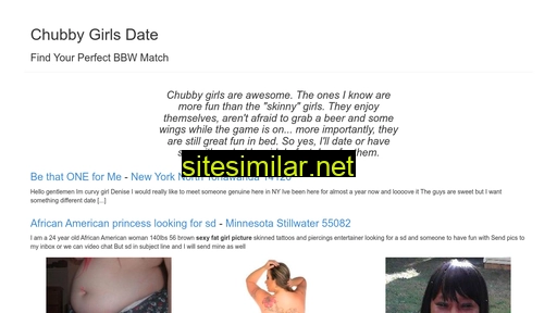 chubbygirlsdate.com alternative sites