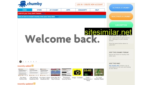 chumby.com alternative sites
