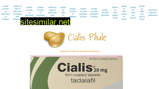 Cialis-pilule similar sites
