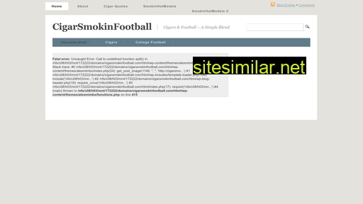 cigarsmokinfootball.com alternative sites